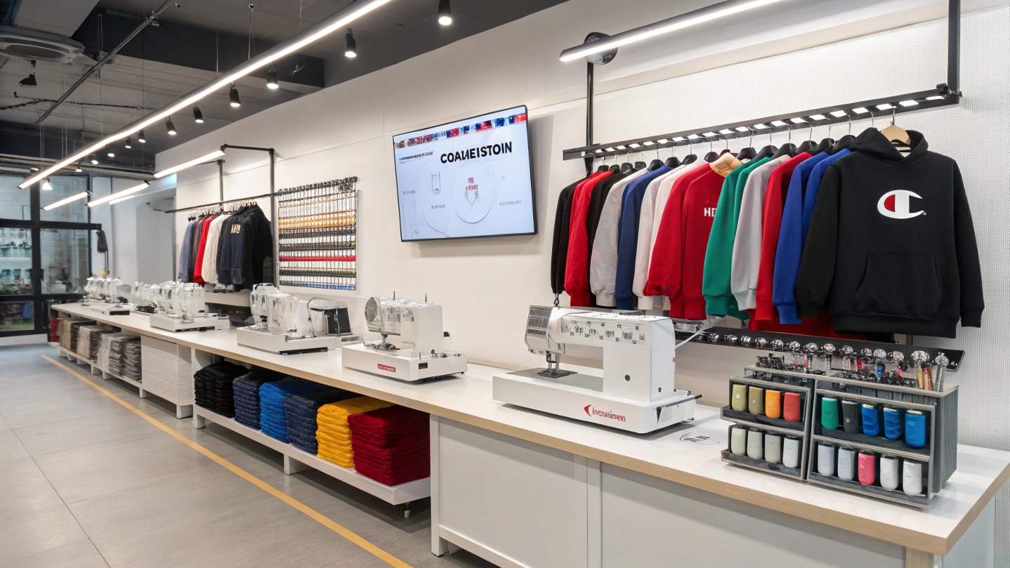 A sleek e-commerce website showcasing the latest Champion collection, featuring high-resolution images of hoodies, T-shirts, and joggers in a minimalistic, user-friendly design.